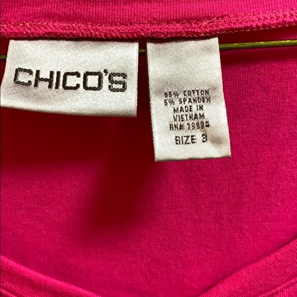 A pink Chico’s top - 3/20 - Picture 3 of 3